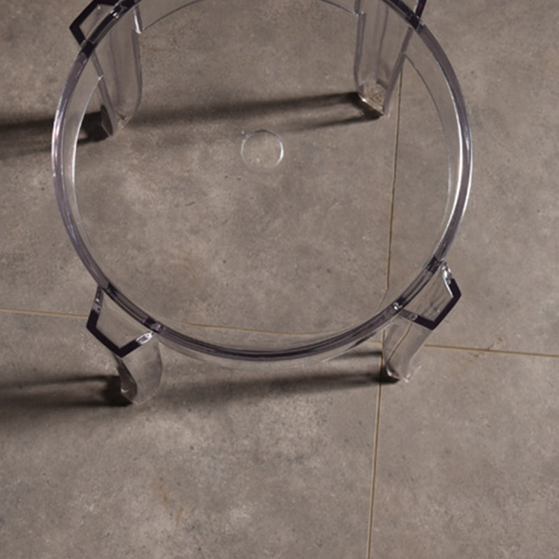 Modern Style Bar-stool Acrylic Round Counter Bar Stool for Kitchen Bar Clearhalo 'Bar Furniture' 'Bar Stools' 'bar_stools' 'furn' 'furn_bar_stools' 'Furniture' 'Kitchen & Dining Furniture' 5191458