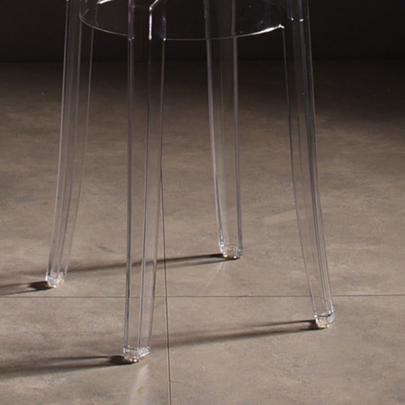 Modern Style Bar-stool Acrylic Round Counter Bar Stool for Kitchen Bar Clearhalo 'Bar Furniture' 'Bar Stools' 'bar_stools' 'furn' 'furn_bar_stools' 'Furniture' 'Kitchen & Dining Furniture' 5191460