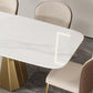 Designer Style Sintered Stone Dining Set Rectangle 1/2/3/5/7 Pieces Dining Room Table Set