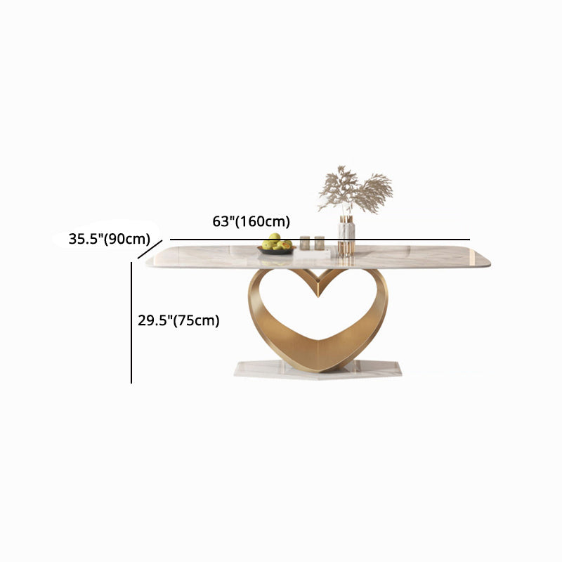 Luxury Sintered Stone Top Dining Set Rectangle 1/4/5/7/9 Pieces Dining Table Set