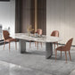 Modern Oval Sintered Stone Dining Table Set 1/4/5/7 Pieces Dining Set for Home Use