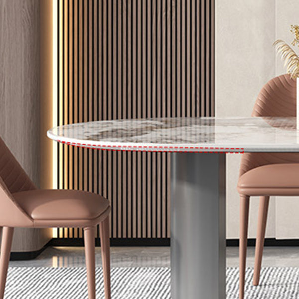 Modern Oval Sintered Stone Dining Table Set 1/4/5/7 Pieces Dining Set for Home Use