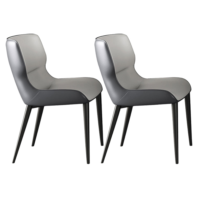 Modern Sintered Stone Top Dining Set Rectangle 1/2/5/7 Pieces Dining Table Set 2 White Chairs Clearhalo 'Dining Room Sets' 'Dining Tables & Seating' 'dining_room_set' 'furn' 'furn_dining_room_set' 'Furniture' 'Kitchen & Dining Furniture' 5191588