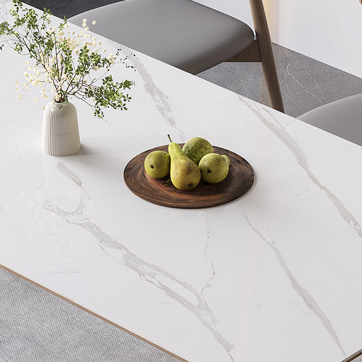 Modern Sintered Stone Dining Set 1/4/5/7 Pieces Dining Table Set for Home Use