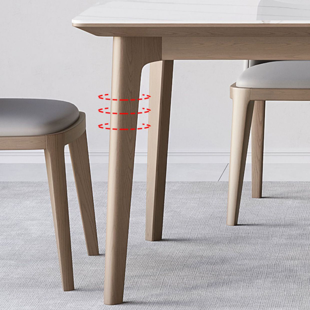 Modern Sintered Stone Dining Set 1/4/5/7 Pieces Dining Table Set for Home Use