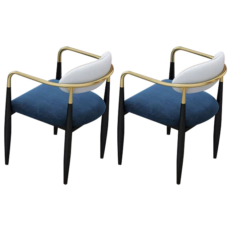 Glam Black Sintered Stone Dining Table Set 1/2/5 Pieces Dining Set for Home Use 2 White Chairs Clearhalo 'Dining Room Sets' 'Dining Tables & Seating' 'dining_room_set' 'furn' 'furn_dining_room_set' 'Furniture' 'Kitchen & Dining Furniture' 5191650