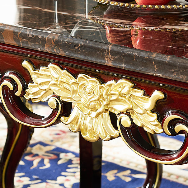 Rectángulo de muebles de mármol 4 patas colección de comedor para comedor