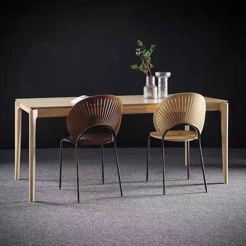 Table à manger en bois de bois rectangle