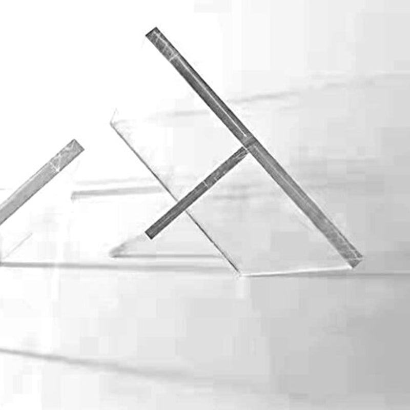 Rectangle Table à manger de base transparente