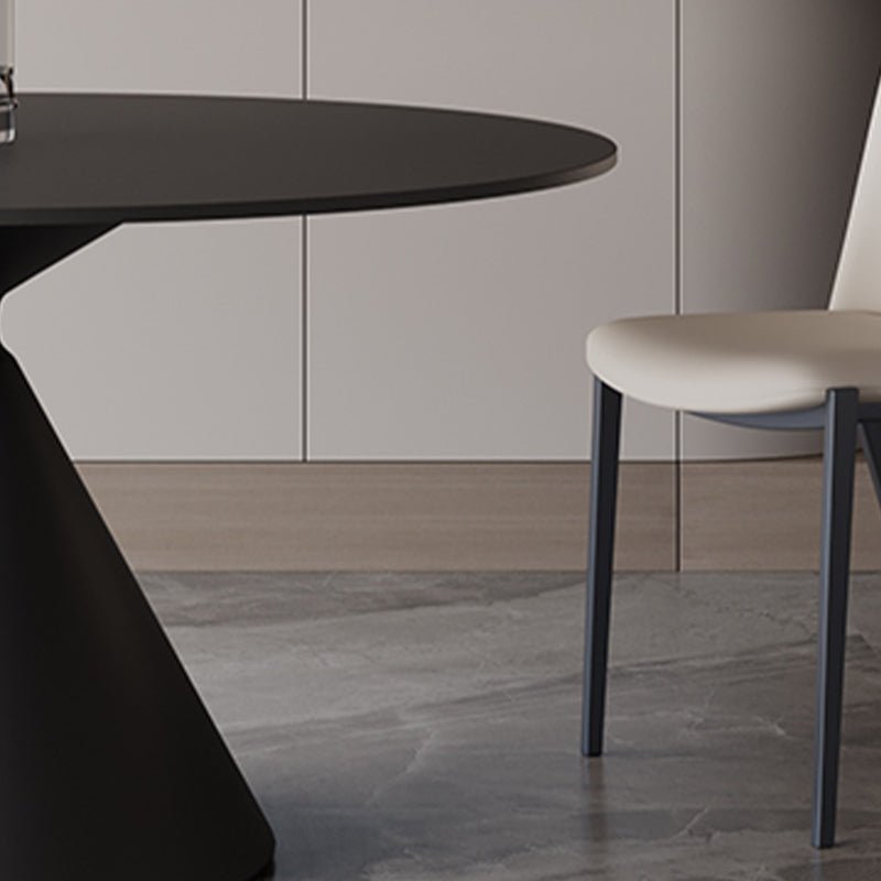 Sintered Stone Home Dining Table Modern Round Dining Room Table Clearhalo 'Dining Tables & Seating' 'Dining Tables' 'dining_table' 'furn' 'furn_dining_table' 'Furniture' 'Kitchen & Dining Furniture' 5191833