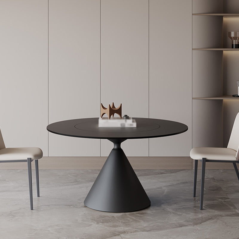 Sintered Stone Home Dining Table Modern Round Dining Room Table Clearhalo 'Dining Tables & Seating' 'Dining Tables' 'dining_table' 'furn' 'furn_dining_table' 'Furniture' 'Kitchen & Dining Furniture' 5191835