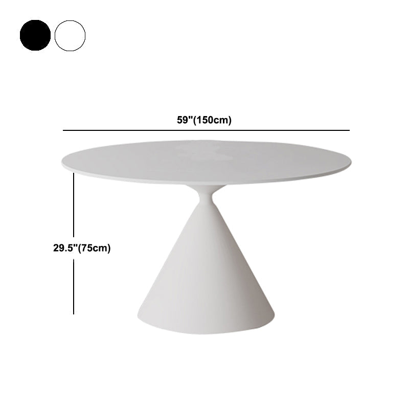 Sintered Stone Home Dining Table Modern Round Dining Room Table Clearhalo 'Dining Tables & Seating' 'Dining Tables' 'dining_table' 'furn' 'furn_dining_table' 'Furniture' 'Kitchen & Dining Furniture' 5191841