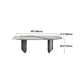Industrial Sintered Stone Table for Restaurant Rectangle Dining Table with Double Pedestal Clearhalo 'Dining Tables & Seating' 'Dining Tables' 'dining_table' 'furn' 'furn_dining_table' 'Furniture' 'Kitchen & Dining Furniture' 5191870