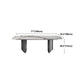 Industrial Sintered Stone Table for Restaurant Rectangle Dining Table with Double Pedestal Clearhalo 'Dining Tables & Seating' 'Dining Tables' 'dining_table' 'furn' 'furn_dining_table' 'Furniture' 'Kitchen & Dining Furniture' 5191872