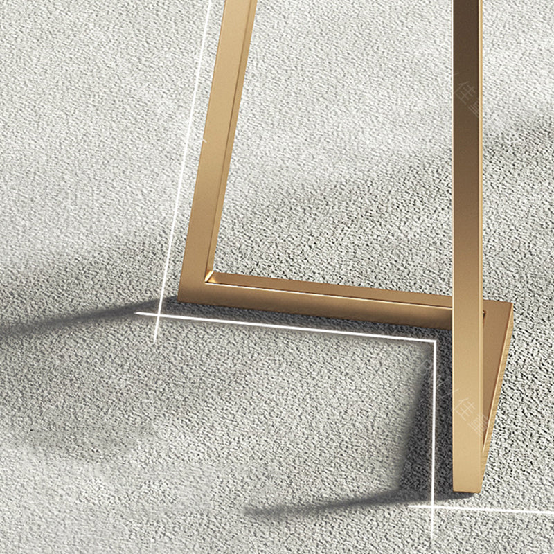 Modern White with Marble Counter Table Rectangle Dining Table for Kitchen Clearhalo 'Dining Tables & Seating' 'Dining Tables' 'dining_table' 'furn' 'furn_dining_table' 'Furniture' 'Kitchen & Dining Furniture' 5191914