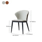 Modern Design Armless Wingback Parsons Chairs Faux Leather Side Chair