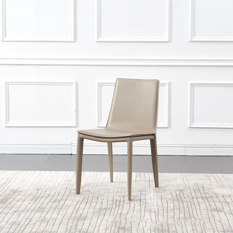 Silla de comedor de comedor de metal de estilo moderno para uso en el hogar