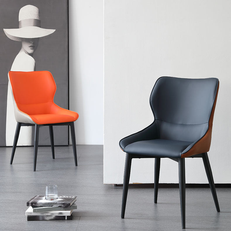 Sillas laterales de ala de ala sin brazo de estilo industrial silla lateral falsa