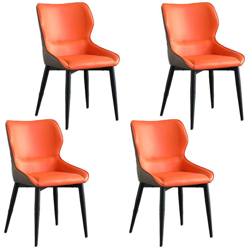 Sillas laterales de ala de ala sin brazo de estilo industrial silla lateral falsa