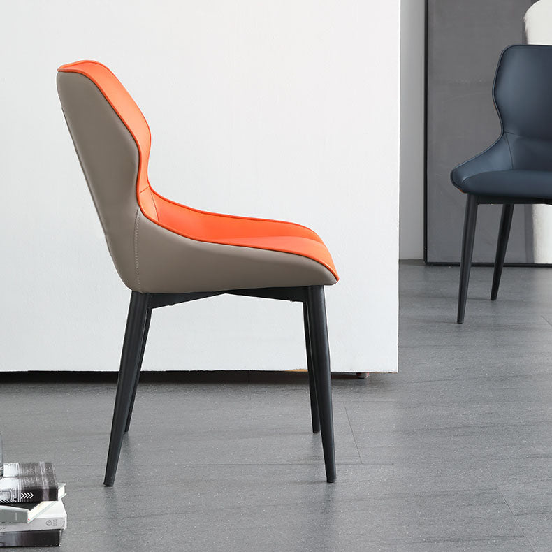 Sillas laterales de ala de ala sin brazo de estilo industrial silla lateral falsa