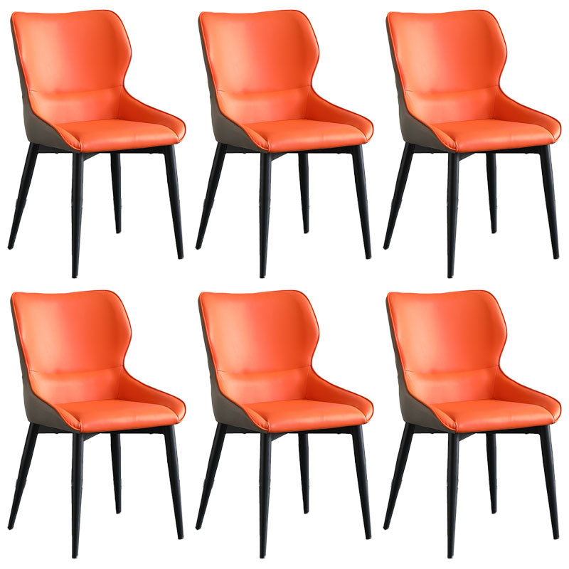 Sillas laterales de ala de ala sin brazo de estilo industrial silla lateral falsa