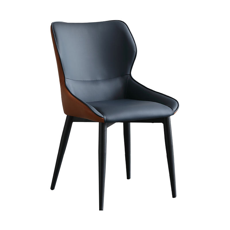 Sillas laterales de ala de ala sin brazo de estilo industrial silla lateral falsa