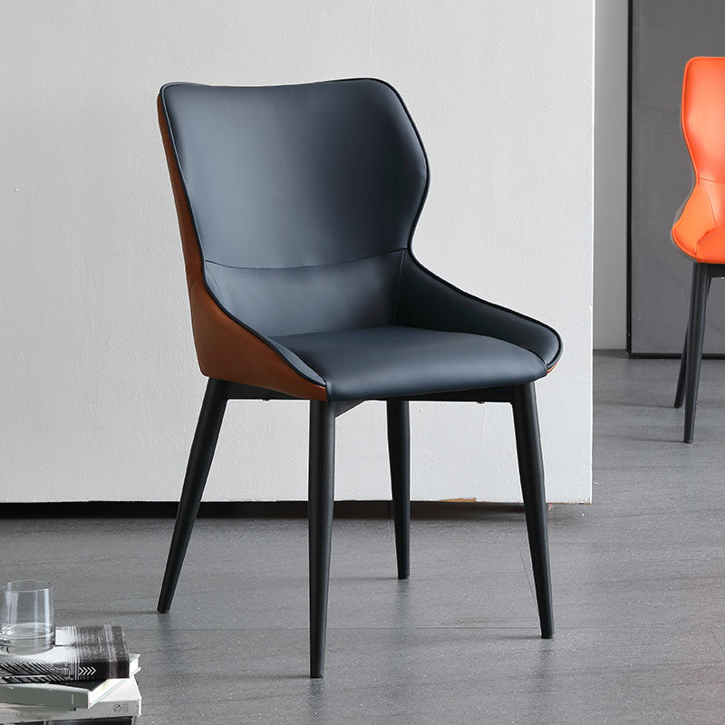 Sillas laterales de ala de ala sin brazo de estilo industrial silla lateral falsa