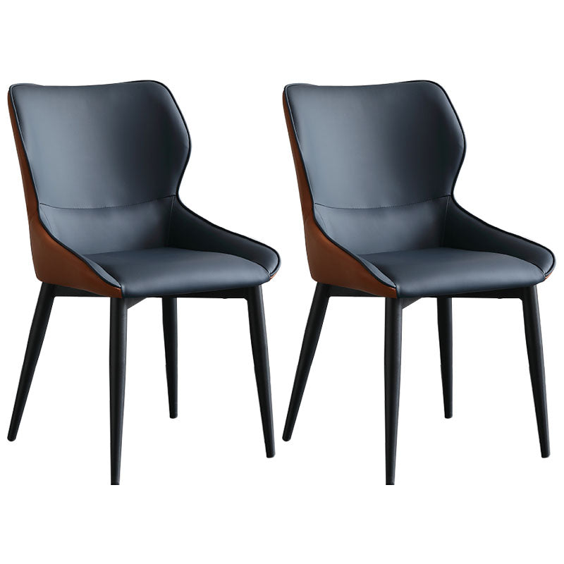 Sillas laterales de ala de ala sin brazo de estilo industrial silla lateral falsa