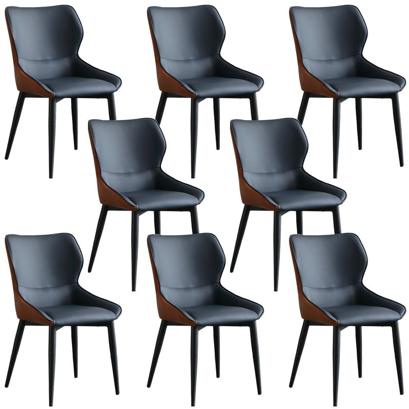 Sillas laterales de ala de ala sin brazo de estilo industrial silla lateral falsa