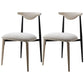 Contemporary Upholstered Side Chairs Armless Open Back Chairs