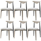 Contemporary Upholstered Side Chairs Armless Open Back Chairs