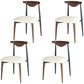 Contemporary Upholstered Side Chairs Armless Open Back Chairs