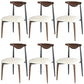 Contemporary Upholstered Side Chairs Armless Open Back Chairs