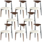 Contemporary Upholstered Side Chairs Armless Open Back Chairs