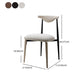 Contemporary Upholstered Side Chairs Armless Open Back Chairs