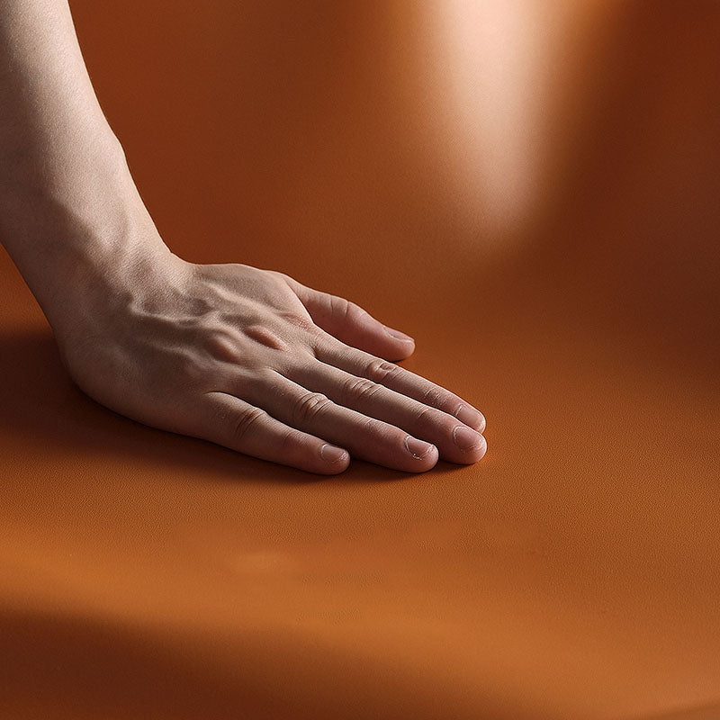 Minimalistische stijl stevige rugarmloze eetkamerstoel lederen eetkamerstoelen