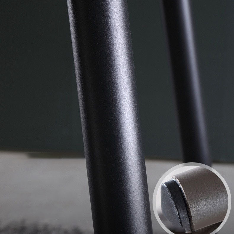 Minimalistische stijl stevige rugarmloze eetkamerstoel lederen eetkamerstoelen