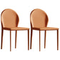 Minimalistische stijl stevige rugarmloze eetkamerstoel lederen eetkamerstoelen