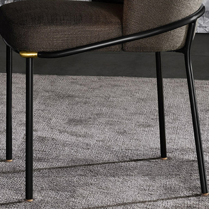 Sedia da sala da pranzo contemporanea sedia da pranzo in metallo.