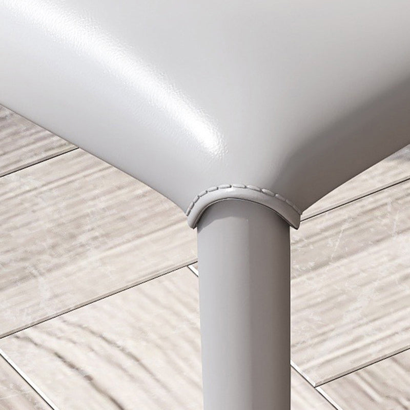 Zeitgenössischer Leder -Esstuhl Armless Side Stuhl für das Restaurantgebrauch