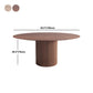 Solid Wood Home Dining Table Modern Round Dining Room Table with Pedestal Base Clearhalo 'Dining Tables & Seating' 'Dining Tables' 'dining_table' 'furn' 'furn_dining_table' 'Furniture' 'Kitchen & Dining Furniture' 5192444