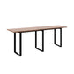 Pine Wood Bar Dining Table Industrial Rectangle Bar Table with Sled Pedestal Natural Without Chairs Clearhalo 'Bar Furniture' 'Bar Tables' 'bar_tables' 'furn' 'furn_bar_tables' 'Furniture' 'furniture_bar_tables' 'Kitchen & Dining Furniture' 5197989