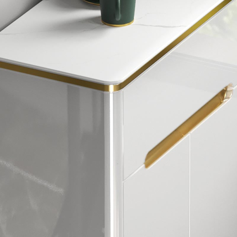 Modern 1 Drawer Sideboard Sintered Stone Dining Sideboard for Living Room Clearhalo 'buffet_sideboard' 'Buffets & Sideboards' 'furn' 'furn_buffet_sideboard' 'Furniture' 'Kitchen & Dining Furniture' 5202301