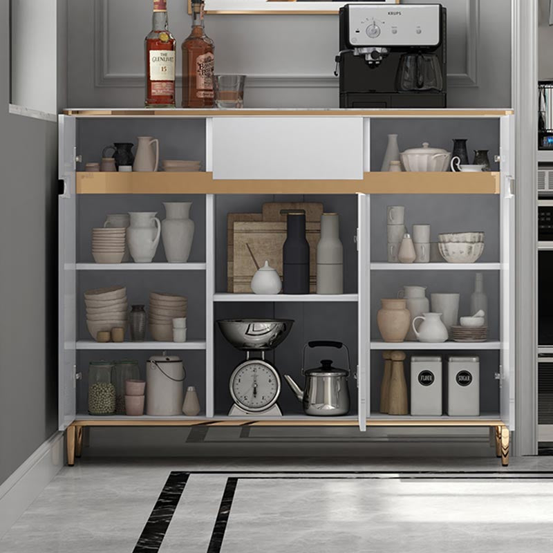 Modern 1 Drawer Sideboard Sintered Stone Dining Sideboard for Living Room Clearhalo 'buffet_sideboard' 'Buffets & Sideboards' 'furn' 'furn_buffet_sideboard' 'Furniture' 'Kitchen & Dining Furniture' 5202304