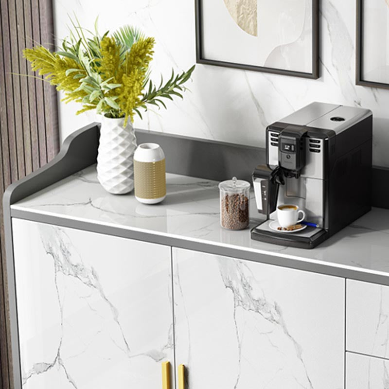 Server in stile glam sinterizzato in pietra server con porta e cassetto per l'uso domestico