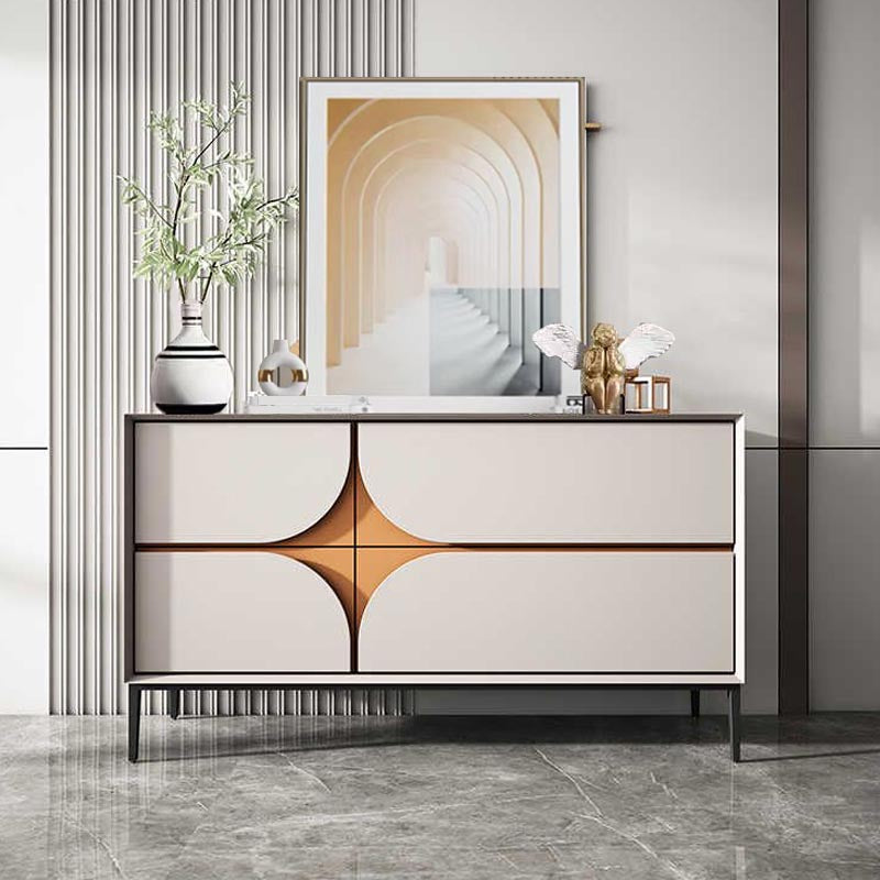 Glam Style Sideboard Wooden Dining Sideboard with Drawers for Living Room Clearhalo 'buffet_sideboard' 'Buffets & Sideboards' 'furn' 'furn_buffet_sideboard' 'Furniture' 'Kitchen & Dining Furniture' 5202360