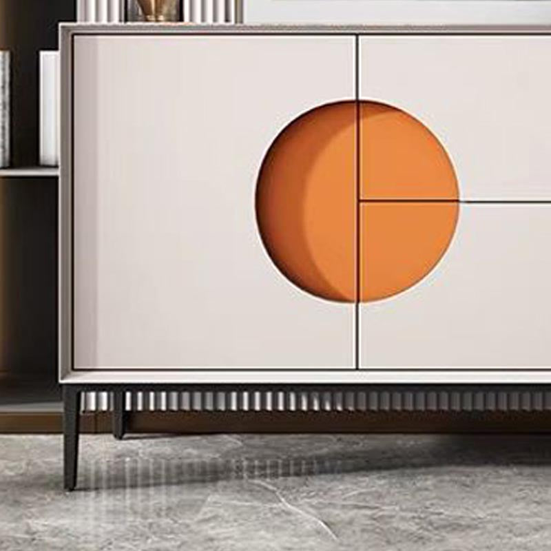 Glam Style Sideboard Wooden Dining Sideboard with Drawers for Living Room Clearhalo 'buffet_sideboard' 'Buffets & Sideboards' 'furn' 'furn_buffet_sideboard' 'Furniture' 'Kitchen & Dining Furniture' 5202367