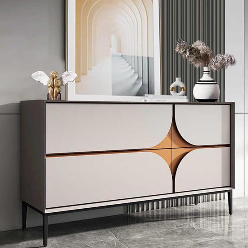Glam Style Sideboard Wooden Dining Sideboard with Drawers for Living Room Clearhalo 'buffet_sideboard' 'Buffets & Sideboards' 'furn' 'furn_buffet_sideboard' 'Furniture' 'Kitchen & Dining Furniture' 5202369