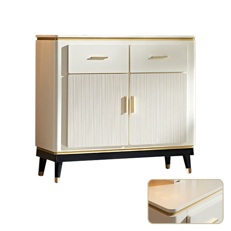 Sideboard in stile glam Sideboard da pranzo in legno con porte per soggiorno