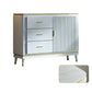 Sideboard in stile glam Sideboard da pranzo in legno con porte per soggiorno
